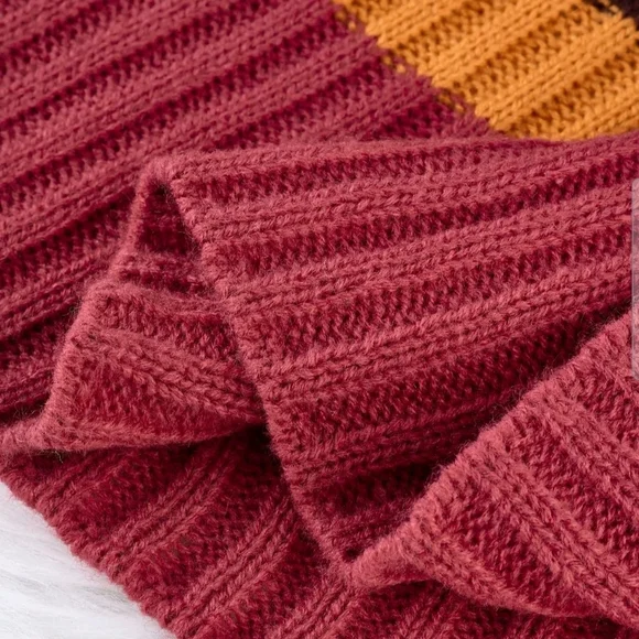 Striped Multicolor Knit Dress - Picture 4 of 6